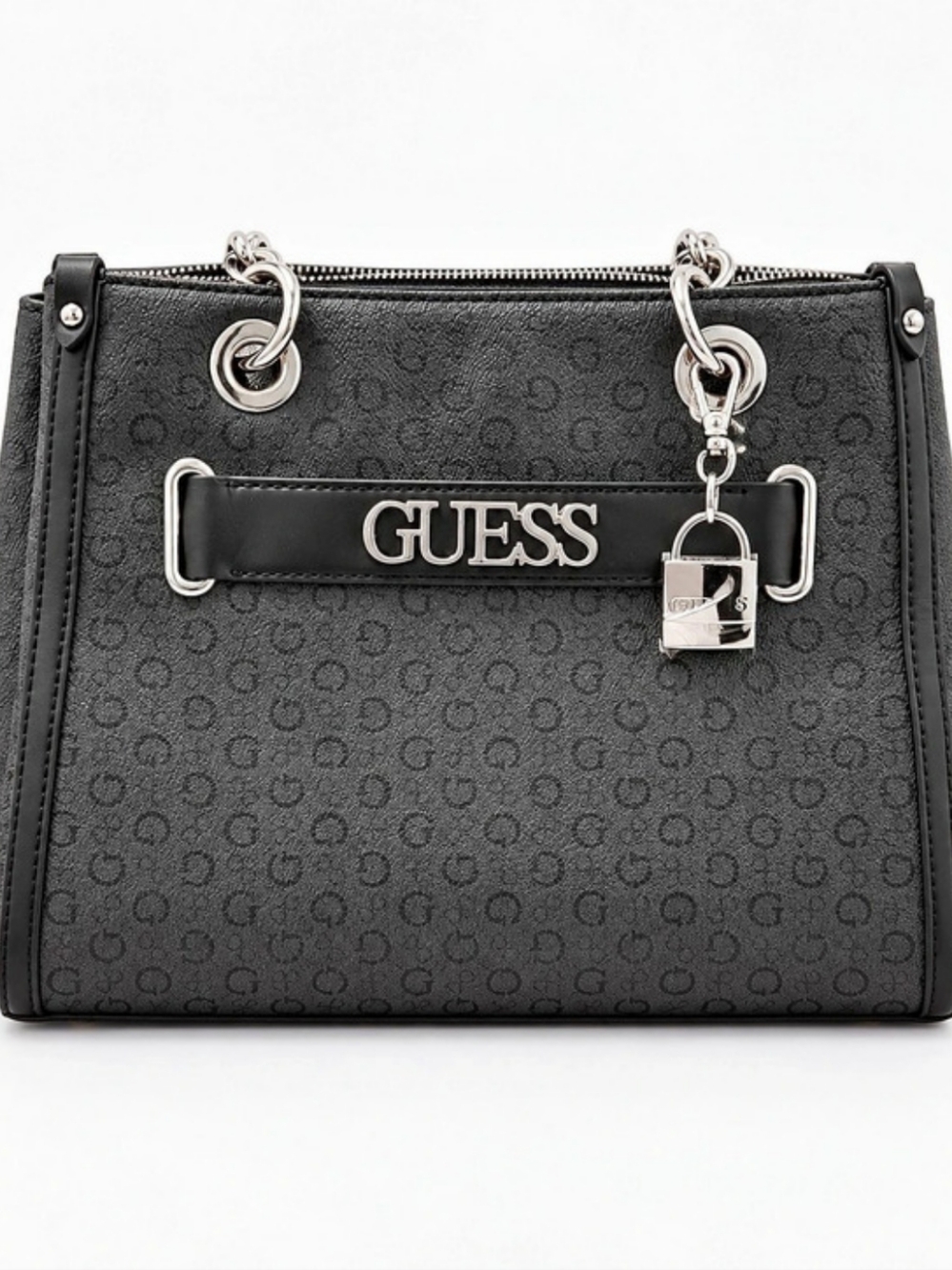 GUESS Black Logo Shoulder Bag